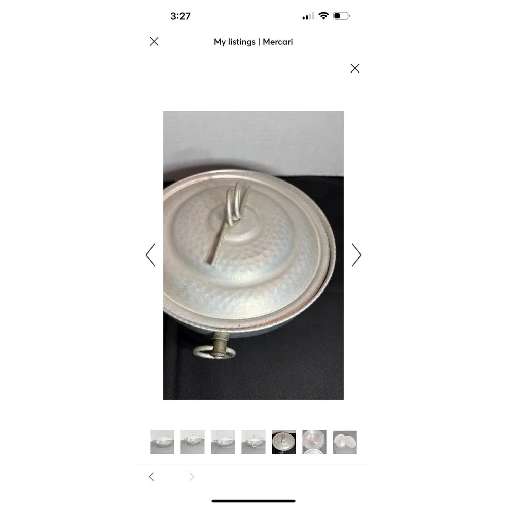 Vintage‎ Hammered Aluminum Serving Dish